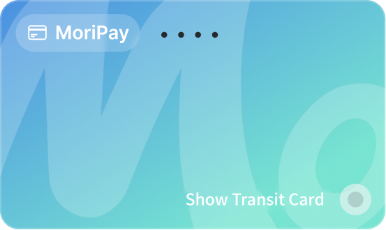 Front of the MoriPay prepaid card